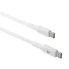 USB-C–USB-C kabelis 1 m, d bramante – balts