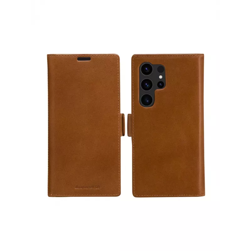 Wallet case dbramante1928 Lynge for Samsung Galaxy S24 Ultra — Leather, Tan, 6.8 inch