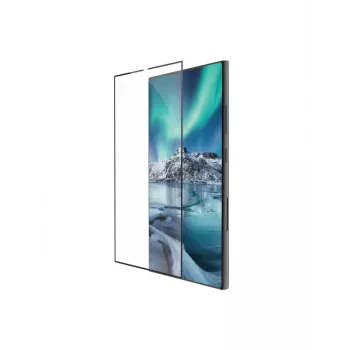 dbramante1928 eco-shield - Galaxy S24 Ultra - Melns edge, Samsung, Galaxy S24 Ultra, izturīgs pret skrāpējumiem, caurspīdīgs, 1 gab. Aizsardzības komplekts