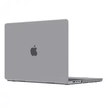 Aizsargvāciņš MacBook Pro 16 collu (M4 2024 / M3 2023), ražotājs d bramante — Iceland Clear, piemērots 40,6 cm ekrānam, 348 g