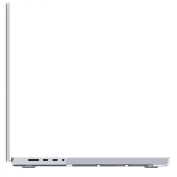 Aizsargvāciņš MacBook Pro 16 collu (M4 2024 / M3 2023), ražotājs d bramante — Iceland Clear, piemērots 40,6 cm ekrānam, 348 g