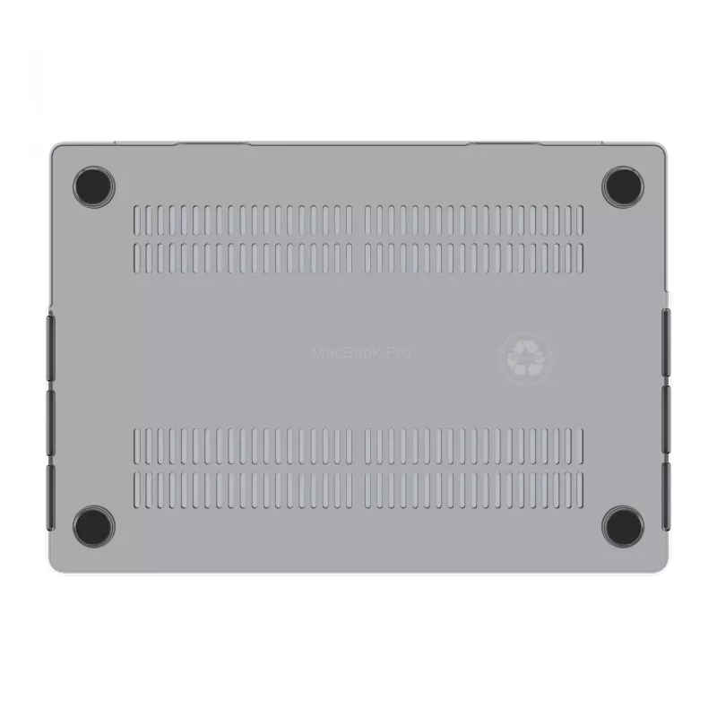 Aizsargvāciņš MacBook Pro 16 collu (M4 2024 / M3 2023), ražotājs d bramante — Iceland Clear, piemērots 40,6 cm ekrānam, 348 g