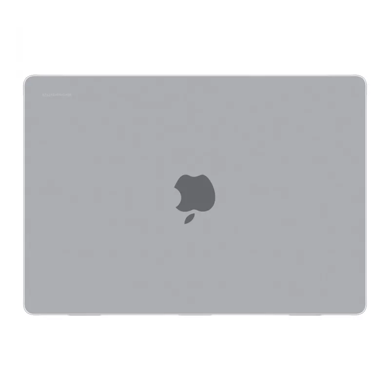 Aizsargvāciņš MacBook Pro 16 collu (M4 2024 / M3 2023), ražotājs d bramante — Iceland Clear, piemērots 40,6 cm ekrānam, 348 g