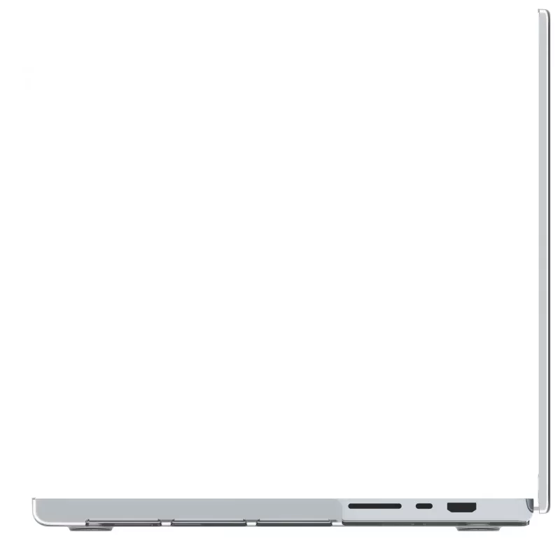 Aizsargvāciņš MacBook Pro 16 collu (M4 2024 / M3 2023), ražotājs d bramante — Iceland Clear, piemērots 40,6 cm ekrānam, 348 g