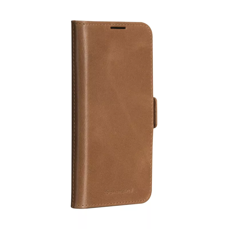 Flip case dbramante1928 Lynge Samsung Galaxy A56 5G — Tan, 3 card pockets, fits 6.7 inch (17 cm) screen