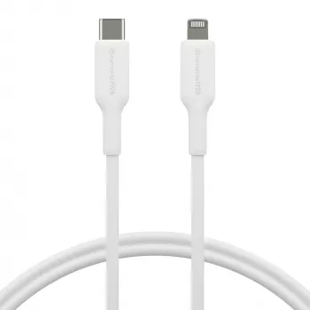 dbramante1928 re-charge - Kabelis 1m USB-C uz Lightning - W, 1 m, USB C, USB 2.0, 0.48 Gbit/s, Balts