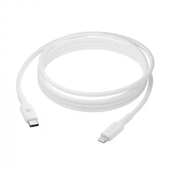 USB-C uz Lightning kabelis 2 m, d bramante re-charge (USB 2.0, balts)