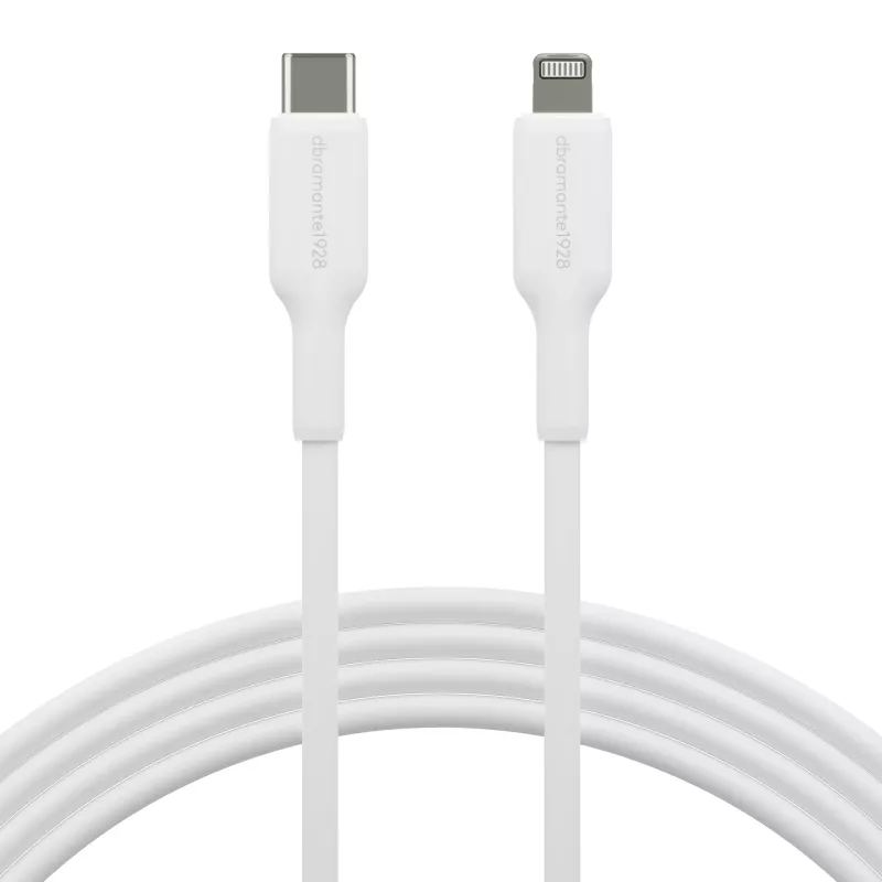 USB-C uz Lightning kabelis 2 m, d bramante re-charge (USB 2.0, balts)