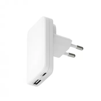 d bramante dbramante1928 Pro EU/US plāns lādētājs — USB-C 20 W + USB-A 18 W, balts, iekštelpu maiņstrāva