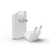 d bramante dbramante1928 Pro EU/US plāns lādētājs — USB-C 20 W + USB-A 18 W, balts, iekštelpu maiņstrāva
