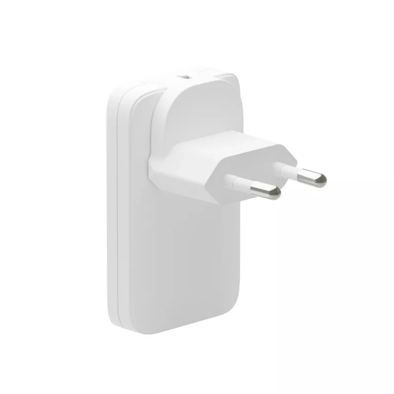 d bramante dbramante1928 Pro EU/US plāns lādētājs — USB-C 20 W + USB-A 18 W, balts, iekštelpu maiņstrāva