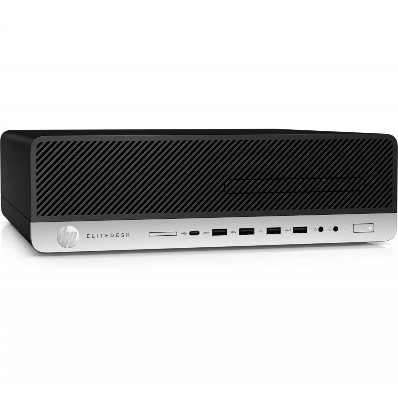 T1A HP EliteDesk 800 G4 atjaunots Intel® Core™ i5 i5-8500 8 GB DDR4-SDRAM 256 GB SSD Windows 10 Pro SFF Dators Melns, Sudrabains