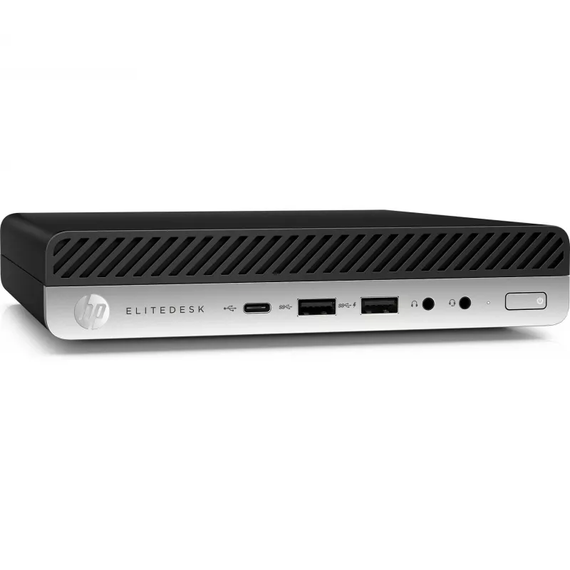 T1A HP EliteDesk 800 G4 Atjaunots Intel® Core™ i5 i5-8500T 8 GB DDR4-SDRAM 256 GB SSD Windows 11 Pro Mini PC Melns, Sudraba