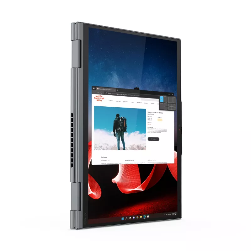 T1A Lenovo ThinkPad X1 Yoga Gen 8 Refurbished Intel® Core™ i5 i5-1345U Hybrid (2-in-1) 35.6 cm (14 collas) Touchscreen WUXGA 32 GB LPDDR5-SDRAM 512 GB SSD Windows 11 Pro Pelēks