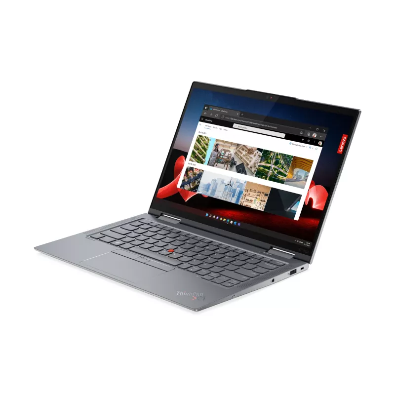 T1A Lenovo ThinkPad X1 Yoga Gen 8 Refurbished Intel® Core™ i5 i5-1345U Hybrid (2-in-1) 35.6 cm (14 collas) Touchscreen WUXGA 32 GB LPDDR5-SDRAM 512 GB SSD Windows 11 Pro Pelēks