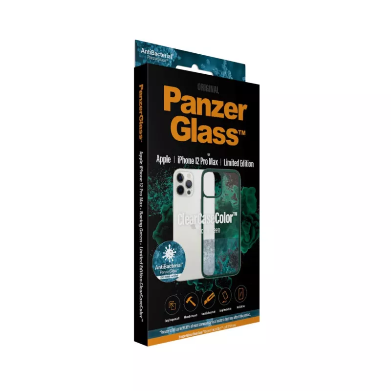PanzerGlass ® ClearCaseColor™ iPhone 12 Pro Max - Racing zaļa Limited Edition