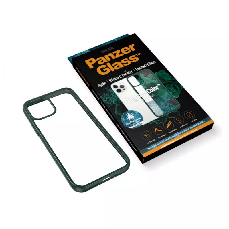 PanzerGlass ® ClearCaseColor™ iPhone 12 Pro Max - Racing zaļa Limited Edition