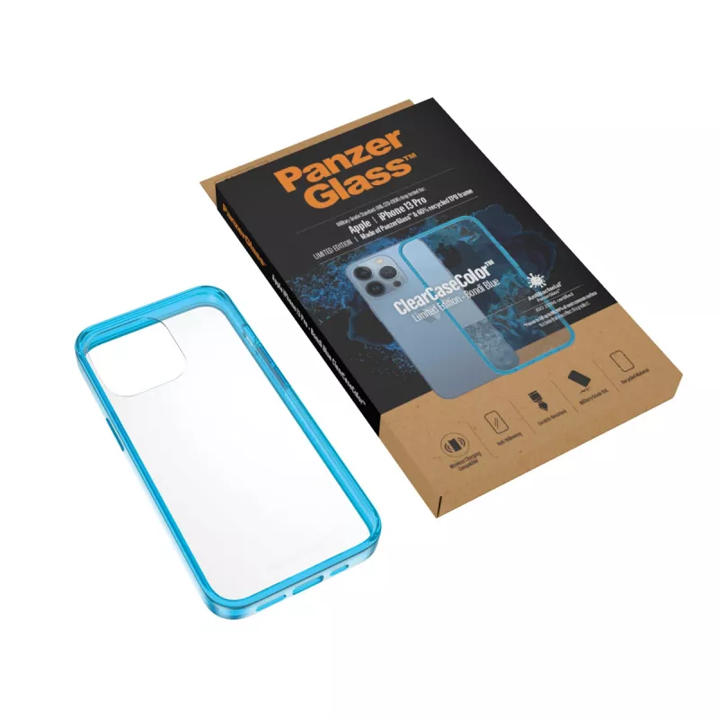 Vāciņš PanzerGlass ClearCaseColor iPhone 13 Pro Bondie Blue