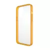 Aizsargapvalks ClearCaseColor PanzerGlass iPhone 13 Pro Max 6.7 collām — PET un rūdītais stikls, oranžs