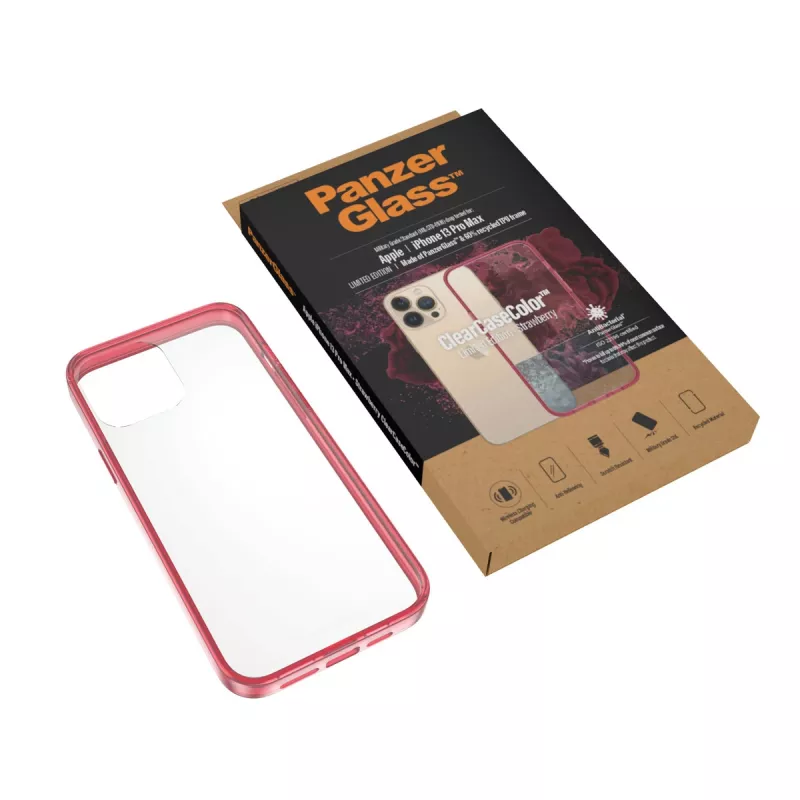 ClearCaseColor Apple iPhone 13 Pro Max Strawberry PanzerGlass