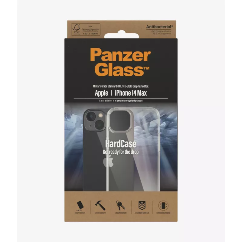 PanzerGlass HardCase mobilā tālruņa maciņš 17 cm (6.7 collas) Vāciņš Caurspīdīgs