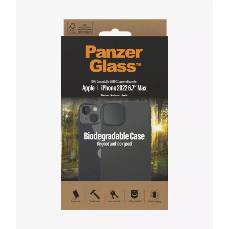 PanzerGlass Bioloģiski noārdāms mobilā tālruņa vāciņš 17 cm (6,7 collas)