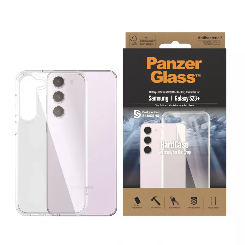 PanzerGlass® HardCase caurspīdīgs Samsung Galaxy S23+, Vāciņš, Samsung, Samsung - Galaxy S23+, Caurspīdīgs