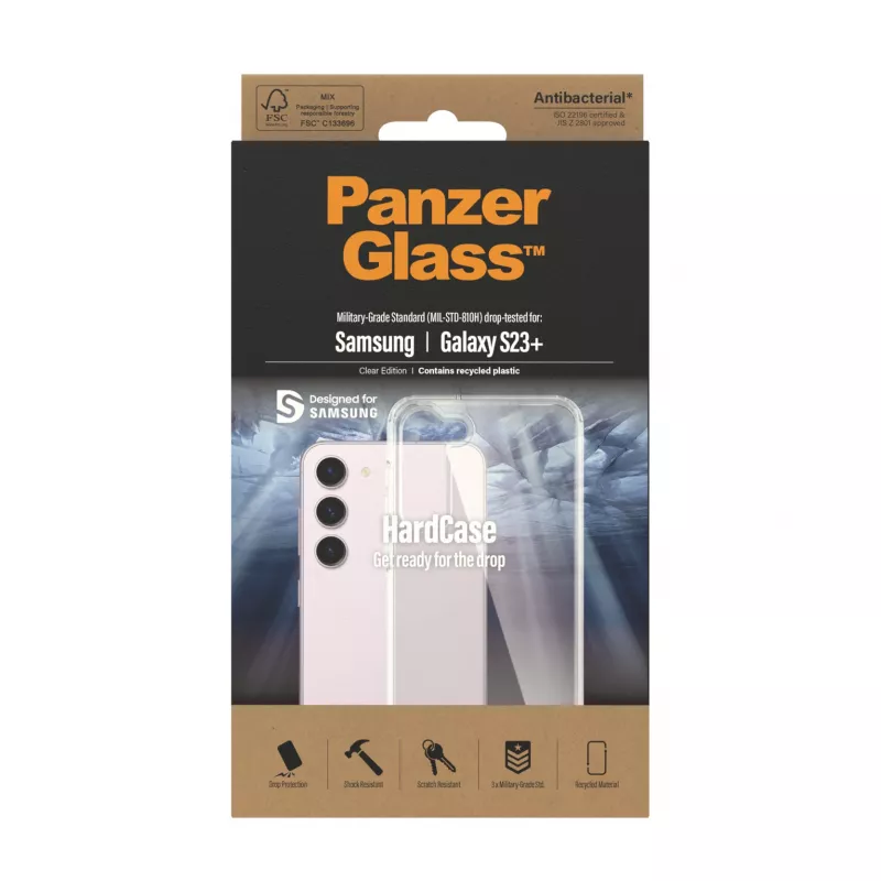PanzerGlass® HardCase caurspīdīgs Samsung Galaxy S23+, Vāciņš, Samsung, Samsung - Galaxy S23+, Caurspīdīgs