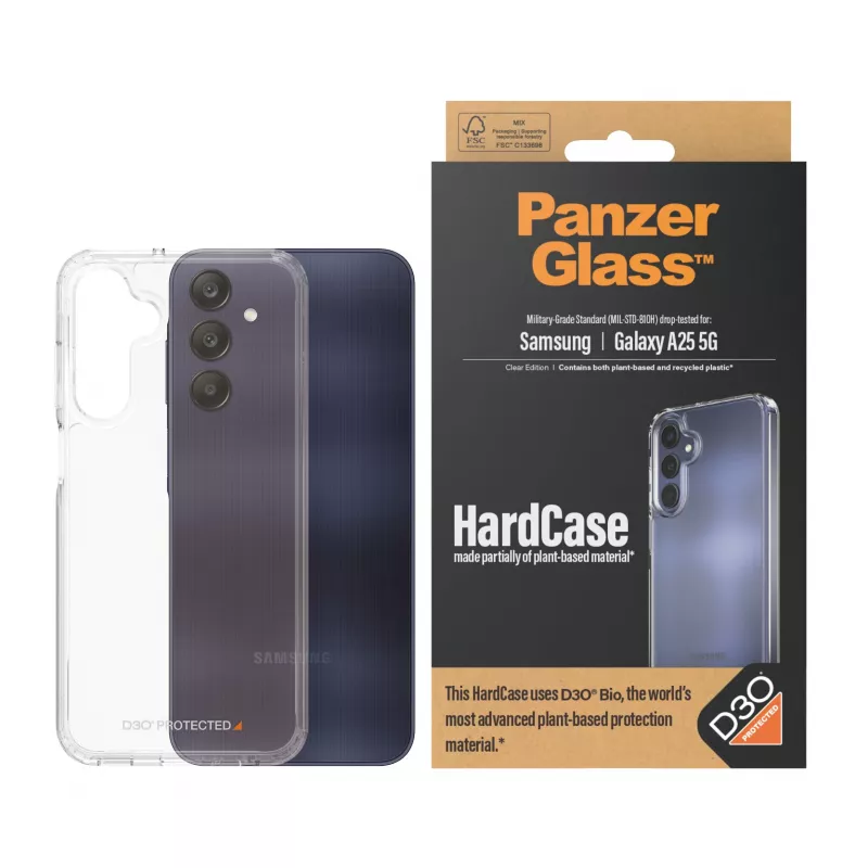 PanzerGlass ® HardCase Transparent w. D3O® Samsung Galaxy A25 5G