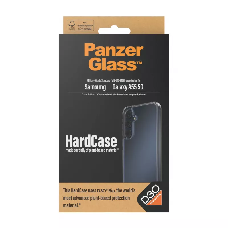 PanzerGlass ® HardCase caurspīdīgs ar D3O® Samsung Galaxy A55 5G