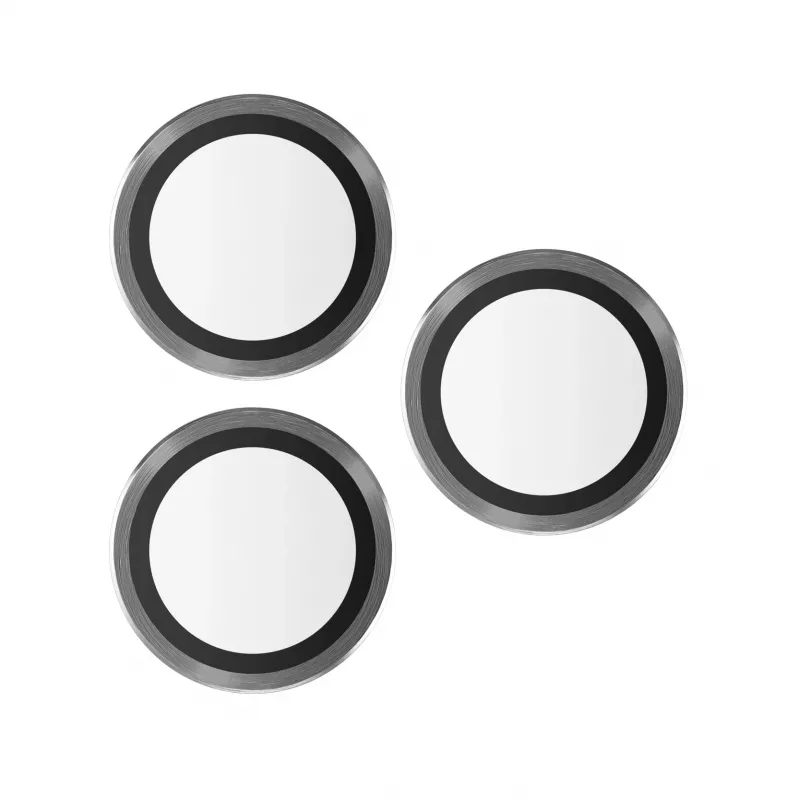 PanzerGlass Hoops kameras lēcas aizsargs iPhone 13 Pro un 13 Pro Max, melns, izturīgs pret skrāpējumiem