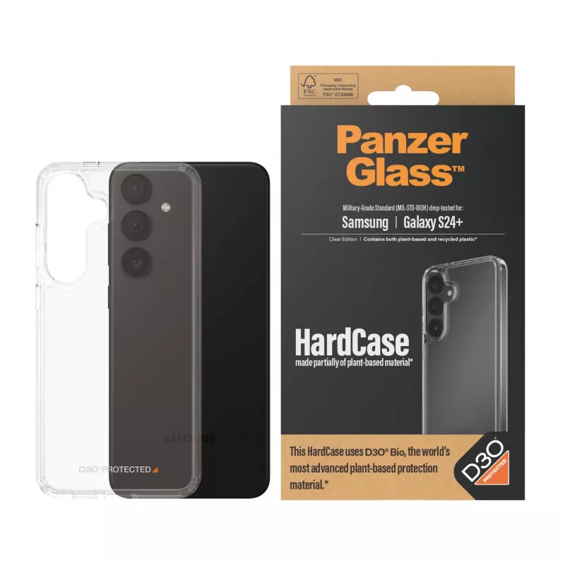 PanzerGlass ® HardCase Transparent ar D3O® Samsung Galaxy S24+