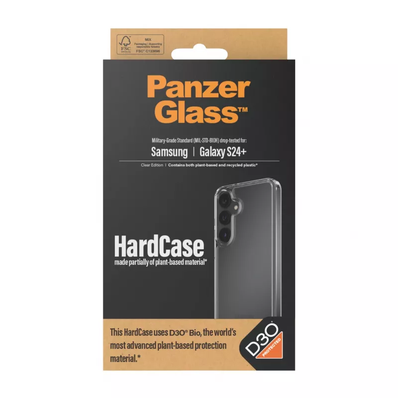 PanzerGlass ® HardCase Transparent ar D3O® Samsung Galaxy S24+