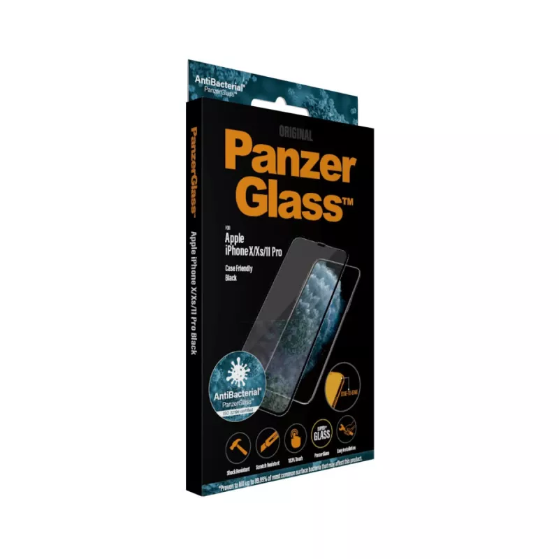 PanzerGlass ® ekrāna aizsargs iPhone 11 Pro | Xs | X | Apmales-malas