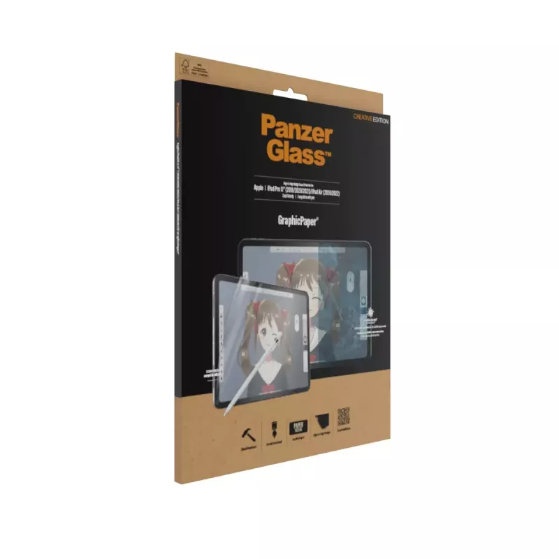 PanzerGlass ® GraphicPaper® ekrāna aizsargs iPad Pro 11″ (2018, 2020-2022, 2024) | iPad Air 10.9'' (2020, 2022)