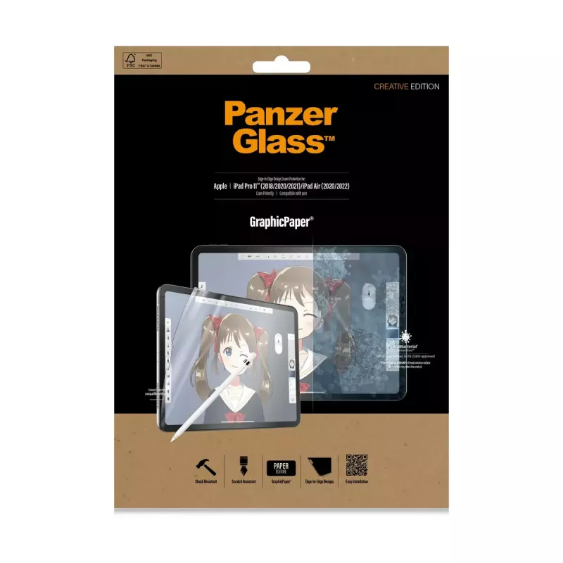 PanzerGlass ® GraphicPaper® ekrāna aizsargs iPad Pro 11″ (2018, 2020-2022, 2024) | iPad Air 10.9'' (2020, 2022)