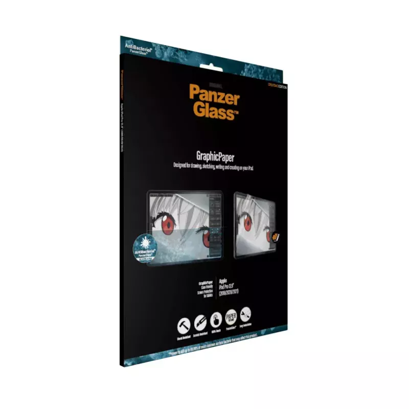 PanzerGlass ® GraphicPaper® planšetdatora ekrāna aizsargs iPad Pro 12,9″ (2018–2022) | īpaši platais savietojums