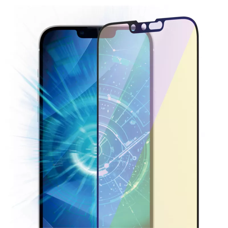 PanzerGlass® Pret zilās gaismas ekrāna aizsargs iPhone 14 Plus | 13 Pro Max | Īpaši plata pieguļoša ar EasyAligner