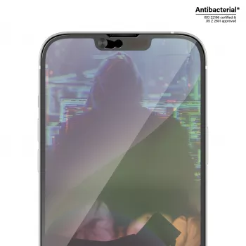 Caurspīdīgs ekrāna aizsargs PanzerGlass CamSlider Apple iPhone 14 Plus / 13 Pro Max, 6,68 collas, rūdīts stikls, PET, antibakteriāls
