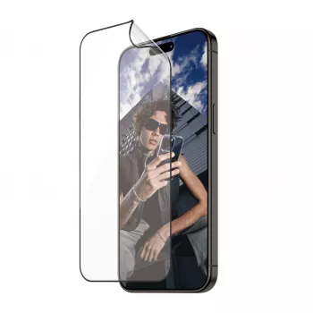 PanzerGlass ® ECO MATRIX ekrāna aizsargs ar D3O® iPhone 15 Pro Max | Ultra-Wide Fit ar izlīdzināšanas komplektu