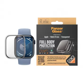 PanzerGlass ekrāna aizsargs pilna korpusa Apple Watch Series 9 41mm caurspīdīgs
