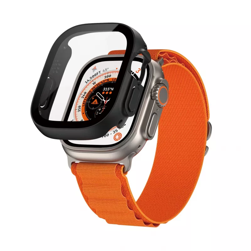 PanzerGlass ® Ekrāna aizsargs Full Body ar D3O® Apple Watch Ultra | 49mm | Melns
