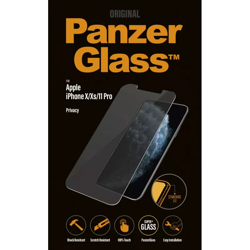 PanzerGlass ® konfidencialitātes ekrāna aizsargs iPhone 11 Pro | Xs | X | Standard Fit