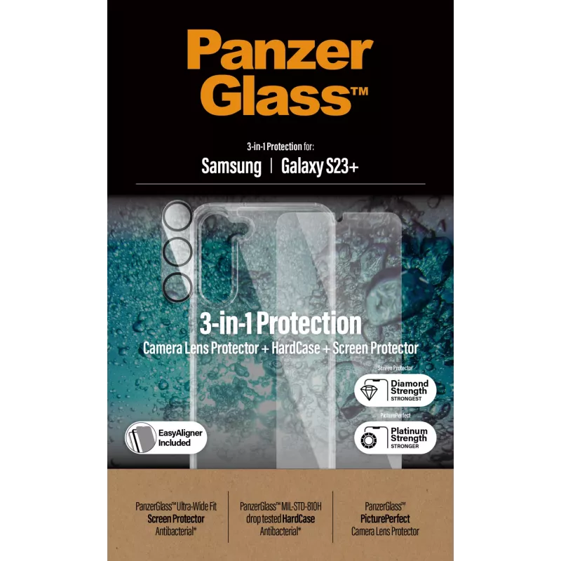 PanzerGlass Booklet vāciņš priekš iPhone 14 Pro 6.1 inch — aizsargājošs lapveida vāciņš, melns/baltss