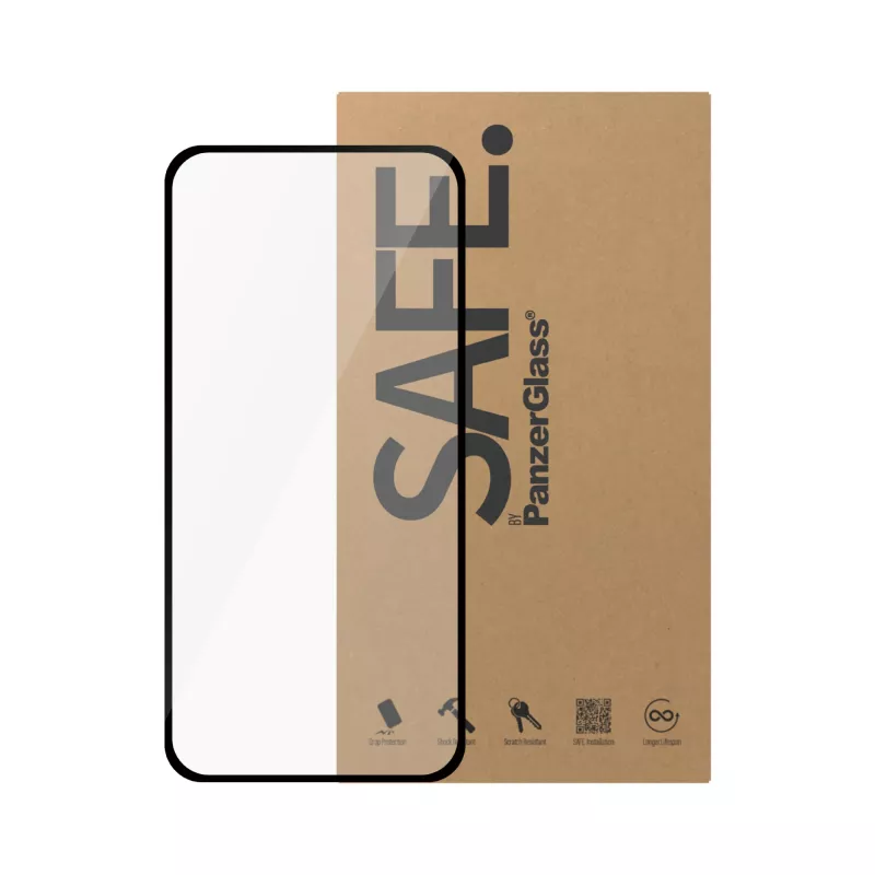 PanzerGlass SAFE. by ® ekrāna aizsargs iPhone 15 Pro Max | Ultra-Wide Fit | Bulk