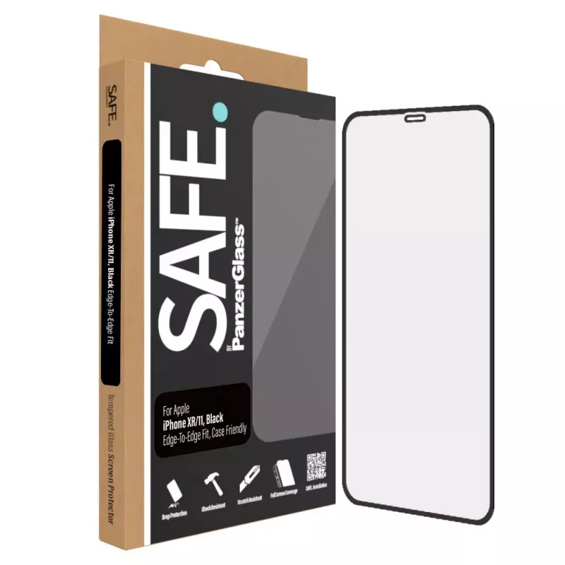 Ekrāna aizsargs PanzerGlass SAFE. by ® Apple iPhone 11 XR malas līdz malai skrāpējumu un triecienu izturīgs