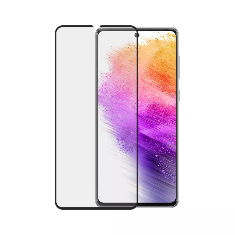 Ekrāna aizsargs PanzerGlass SAFE Samsung Galaxy A73 5G — rūdīts stikls, izturīgs pret skrāpējumiem un triecieniem, sausā uzklāšana, caurspīdīgs