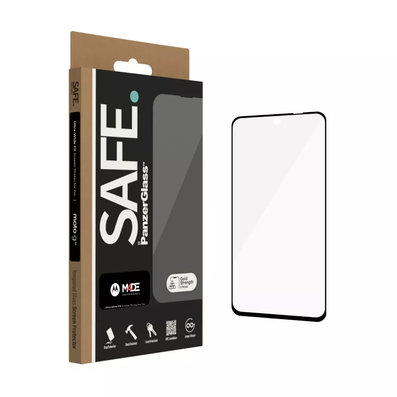 PanzerGlass SAFE. by ® Aizsargplēve Motorola moto g32 | Īpaši plata pārklājuma
