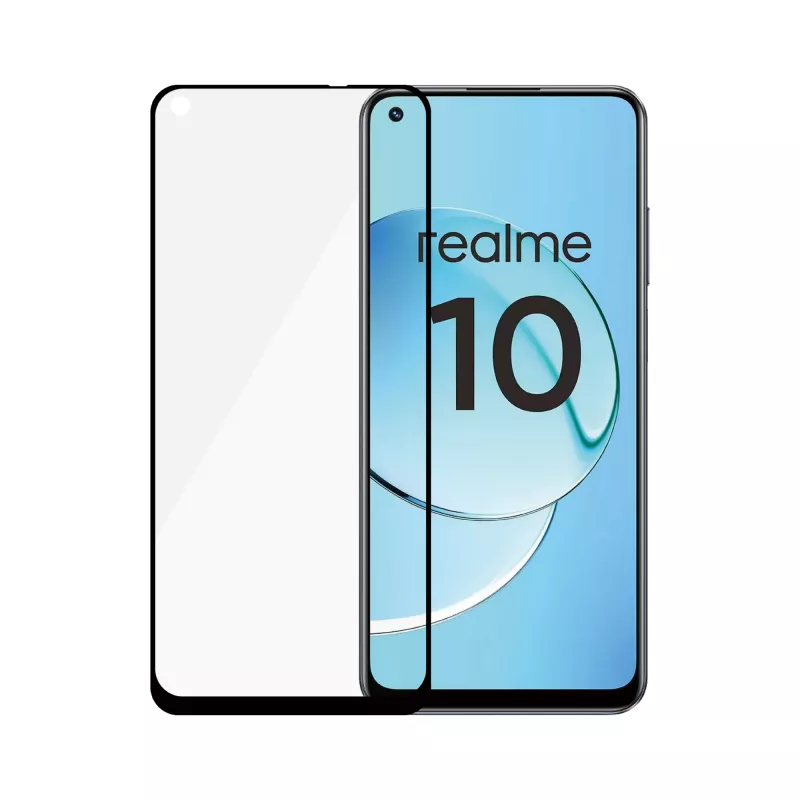 Rūdīta ekrāna aizsargplēve PanzerGlass SAFE Realme 10 — Ultra-Wide Fit, melna