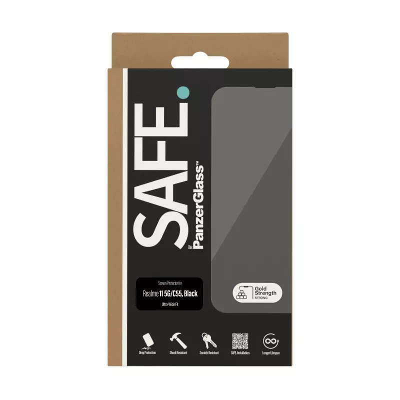 PanzerGlass SAFE. by ® Ekrāna aizsargs Realme 11 5G | C55 | Ultra-Wide Fit